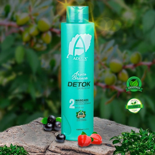 Argila Branca Detok Máscara Profissional - 1l