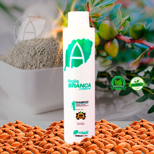 Argila Branca Shampoo Profissional - 1l