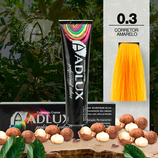 Coloração Creme Adlux 0.3 Corretor Amarelo - 60g