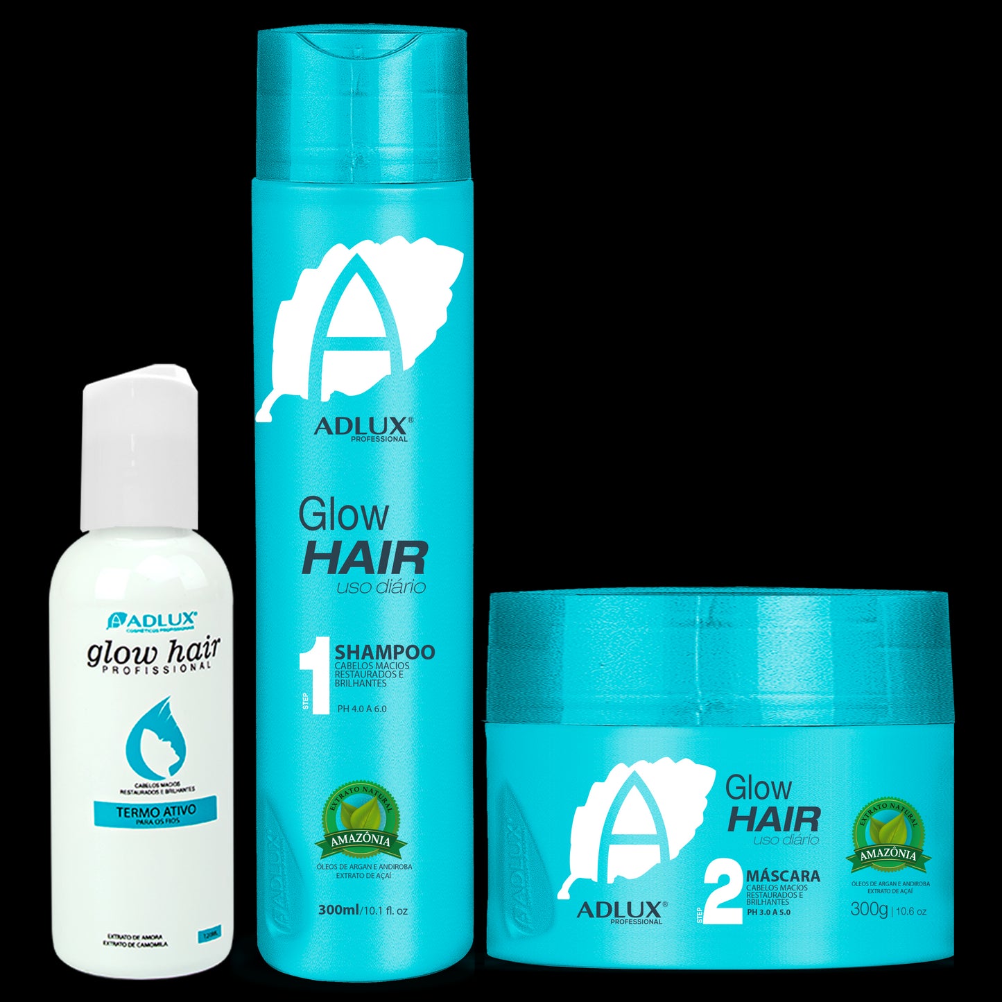 Kit Glow Hair Manutenção - 3 Passos